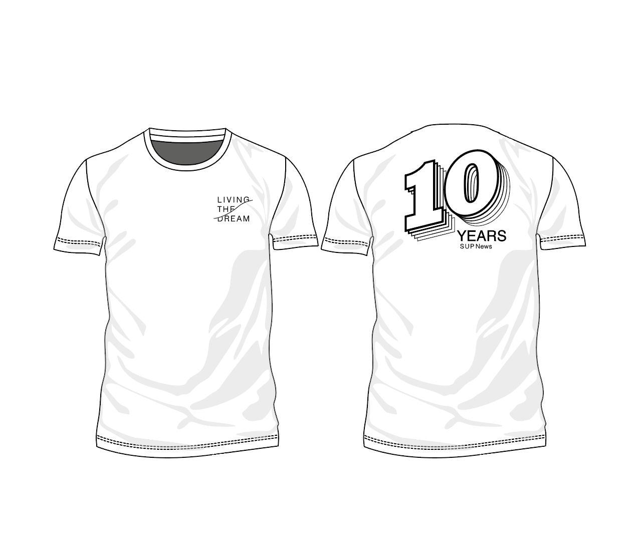 T-shirt SUP NEWS 10 YEARS